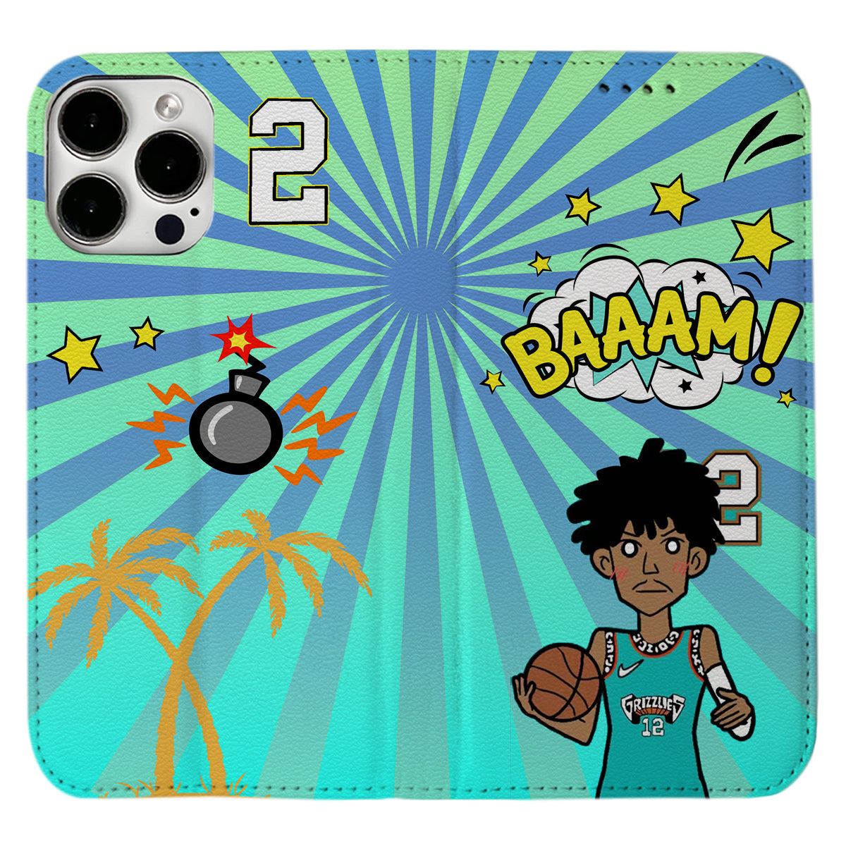 Memphis Basketball iPhone Leather Case