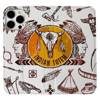 Indian Chief iPhone Leather Case