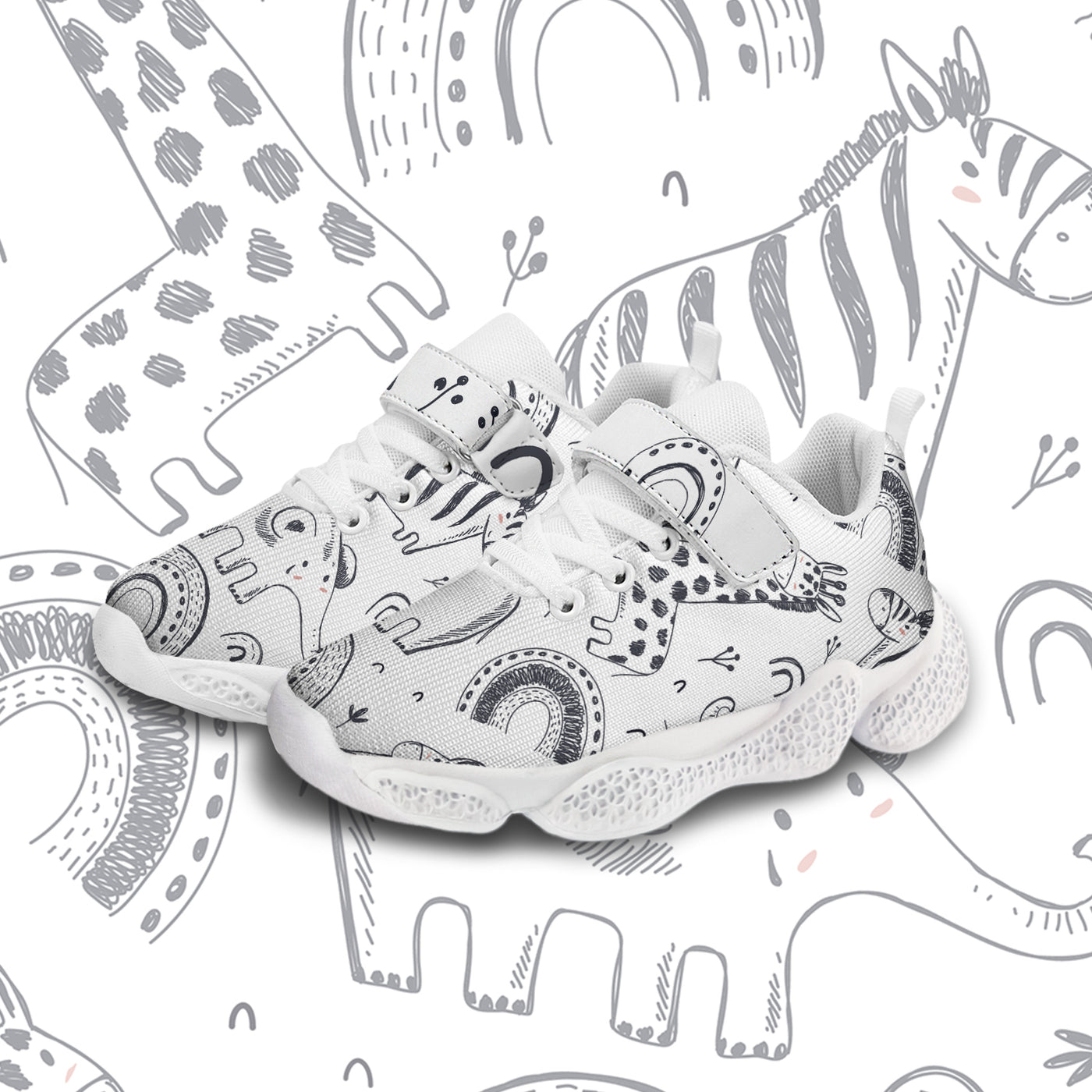 Elephant And Giraffe Kids Running Shoes