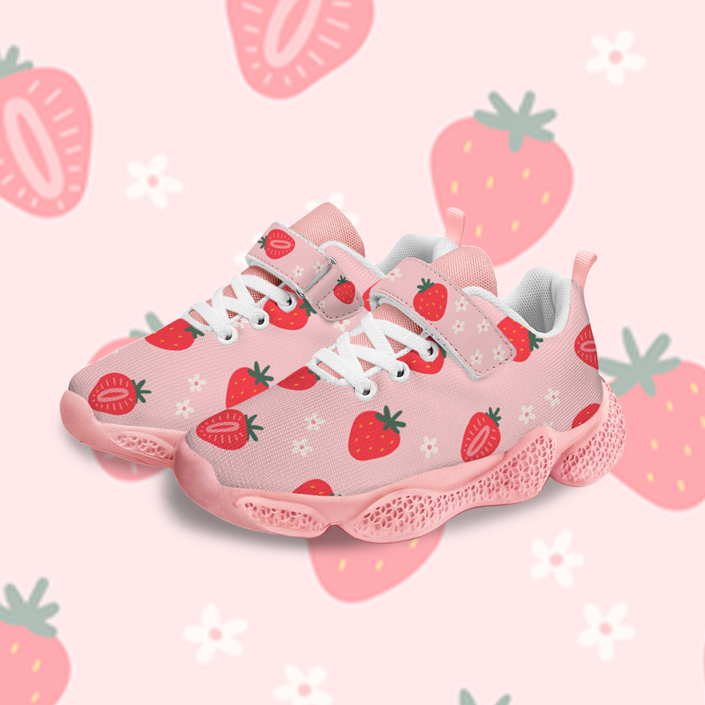 Strawberry Kids Running Shoes