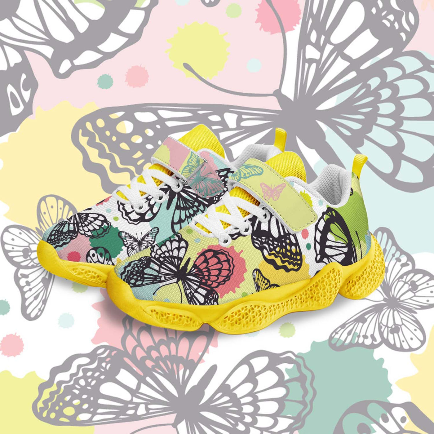 Butterfly Kids Running Shoes