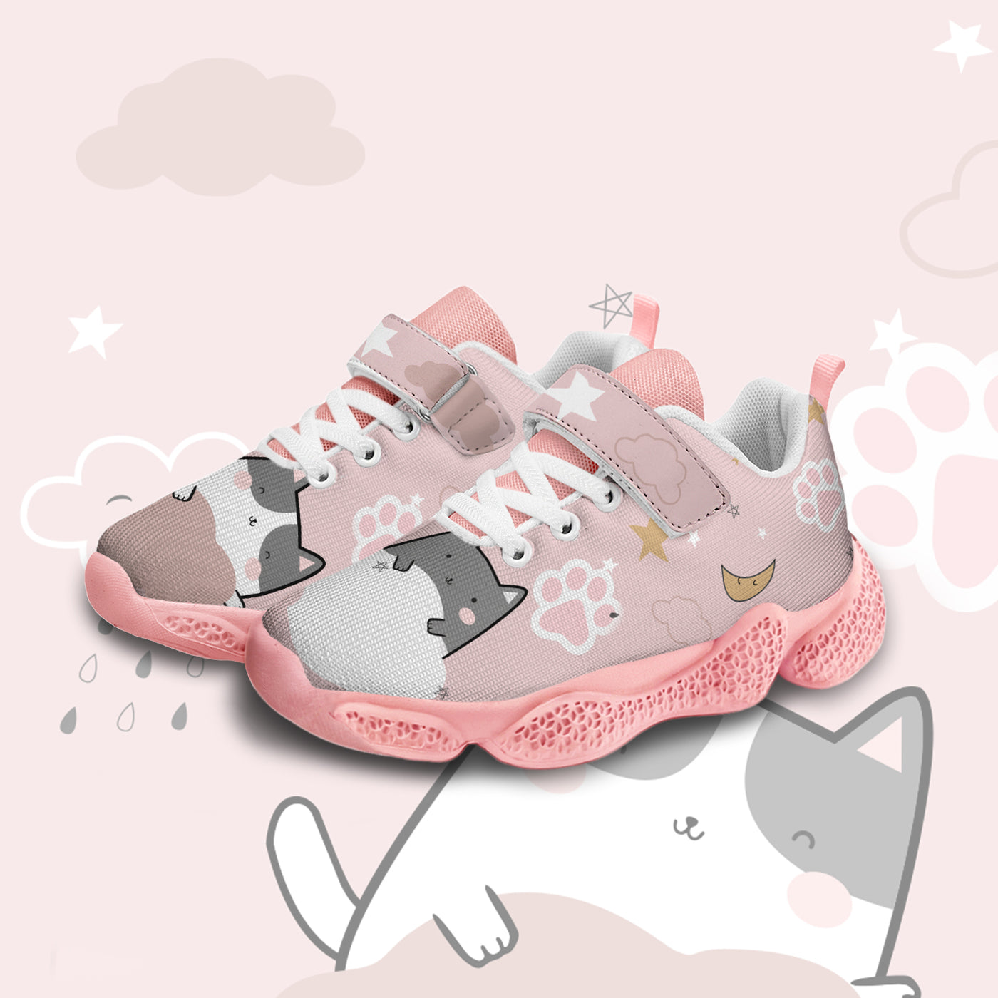 Cat Kids Running Shoes