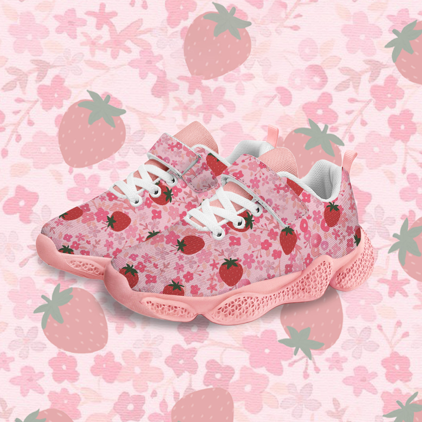 Strawberry Kids Running Shoes