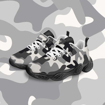 Black Camouflage Kids Running Shoes