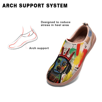 Graffiti Basquiat Labrador Slip On