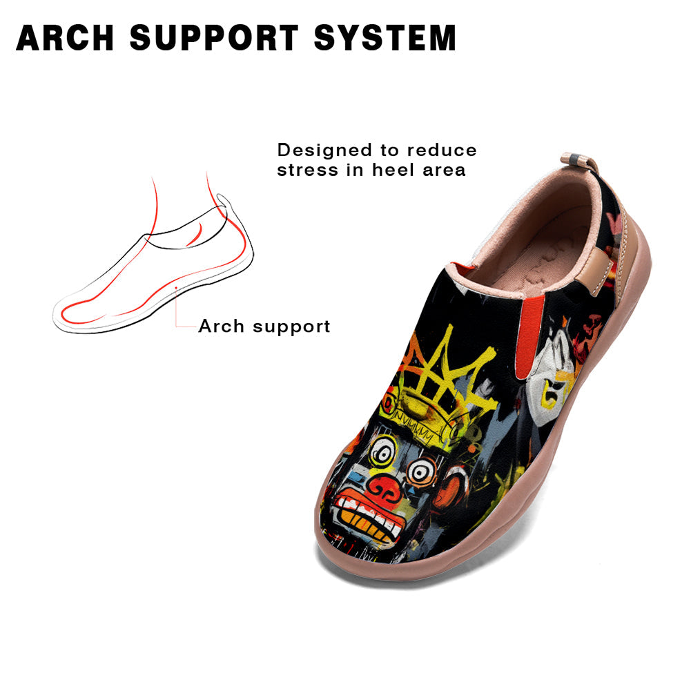 Graffiti Basquiat Monkey Slip On