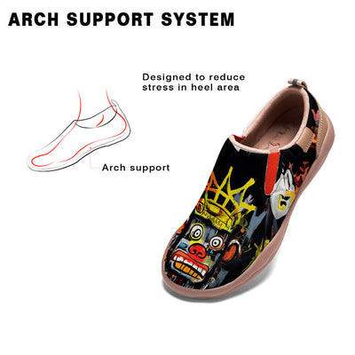 Graffiti Basquiat Monkey Slip On