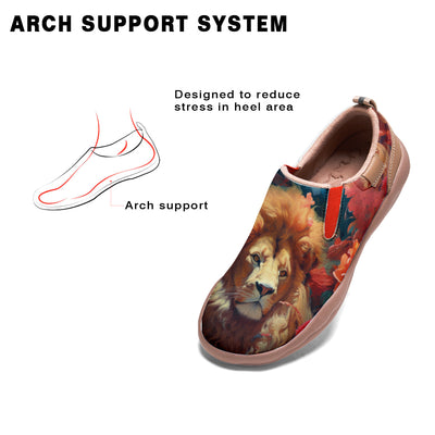 Floral Lion Slip On