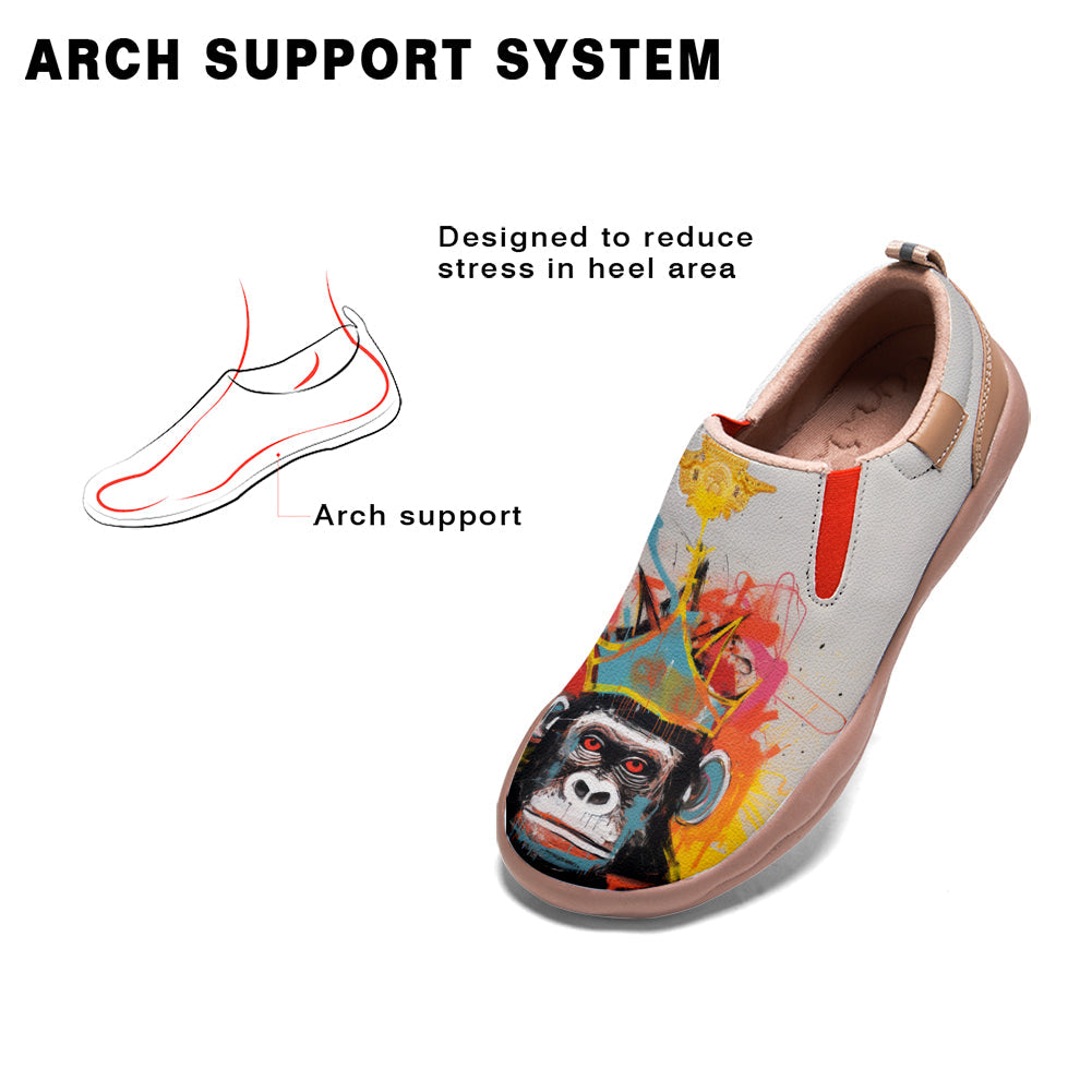 Graffiti Basquiat Monkey Slip On