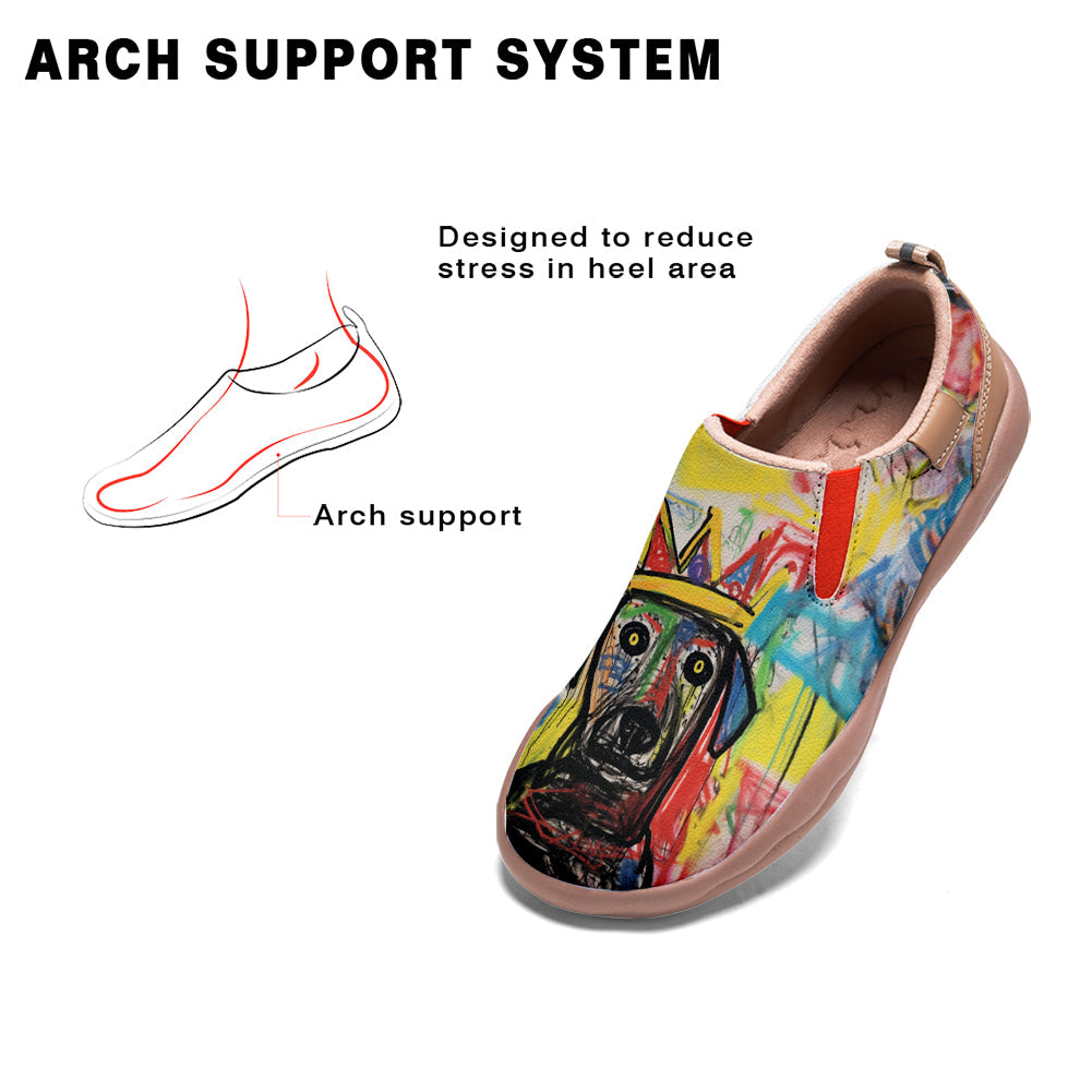 Graffiti Basquiat Labrador Slip On