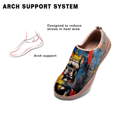 Graffiti Basquiat French Bulldog Slip On