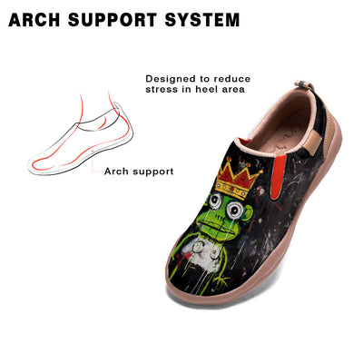 Graffiti Basquiat Frog Slip On