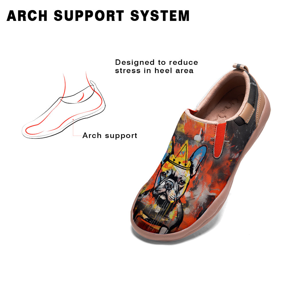 Graffiti Basquiat French Bulldog Slip On