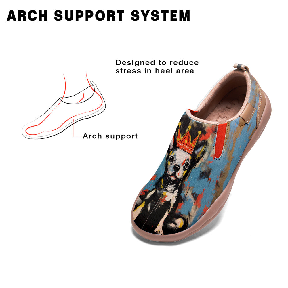 Graffiti Basquiat Puppy Slip On