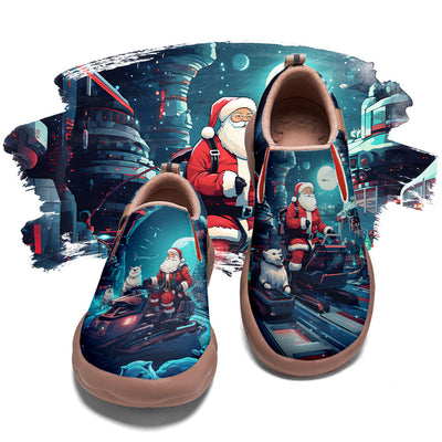 Cyberpunk Style Santa Claus Slip On