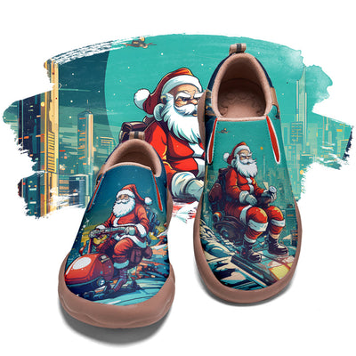 Cyberpunk Style Santa Claus Slip On