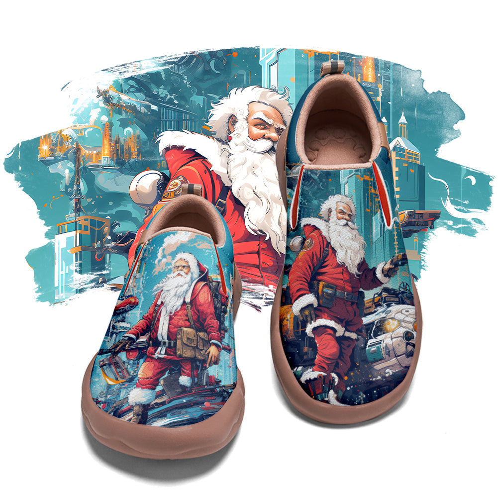 Cyberpunk Style Santa Claus Slip On