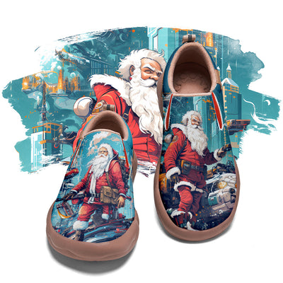 Cyberpunk Style Santa Claus Slip On