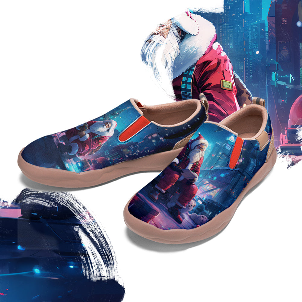 Cyberpunk Style Santa Claus Slip On