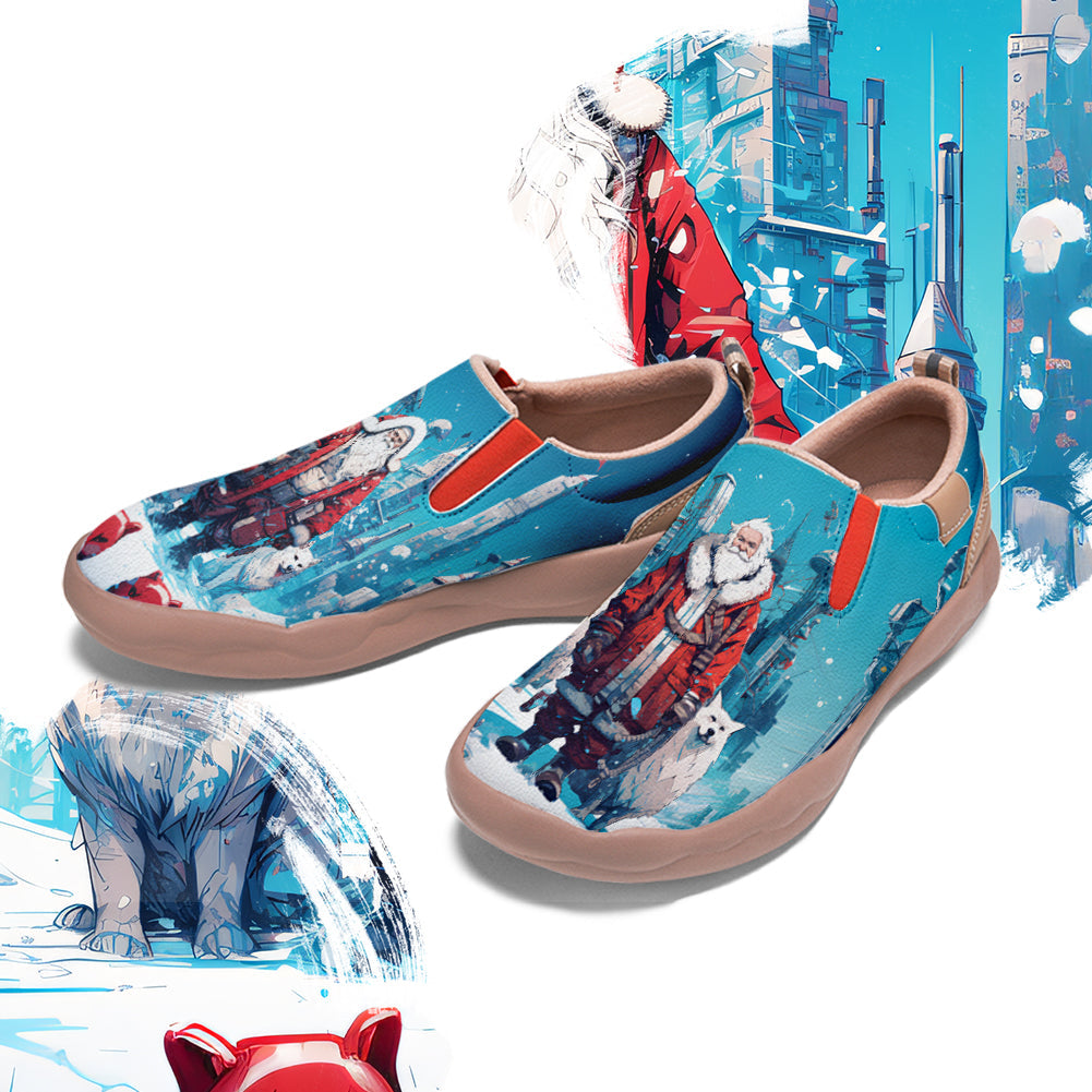 Cyberpunk Style Santa Claus Slip On