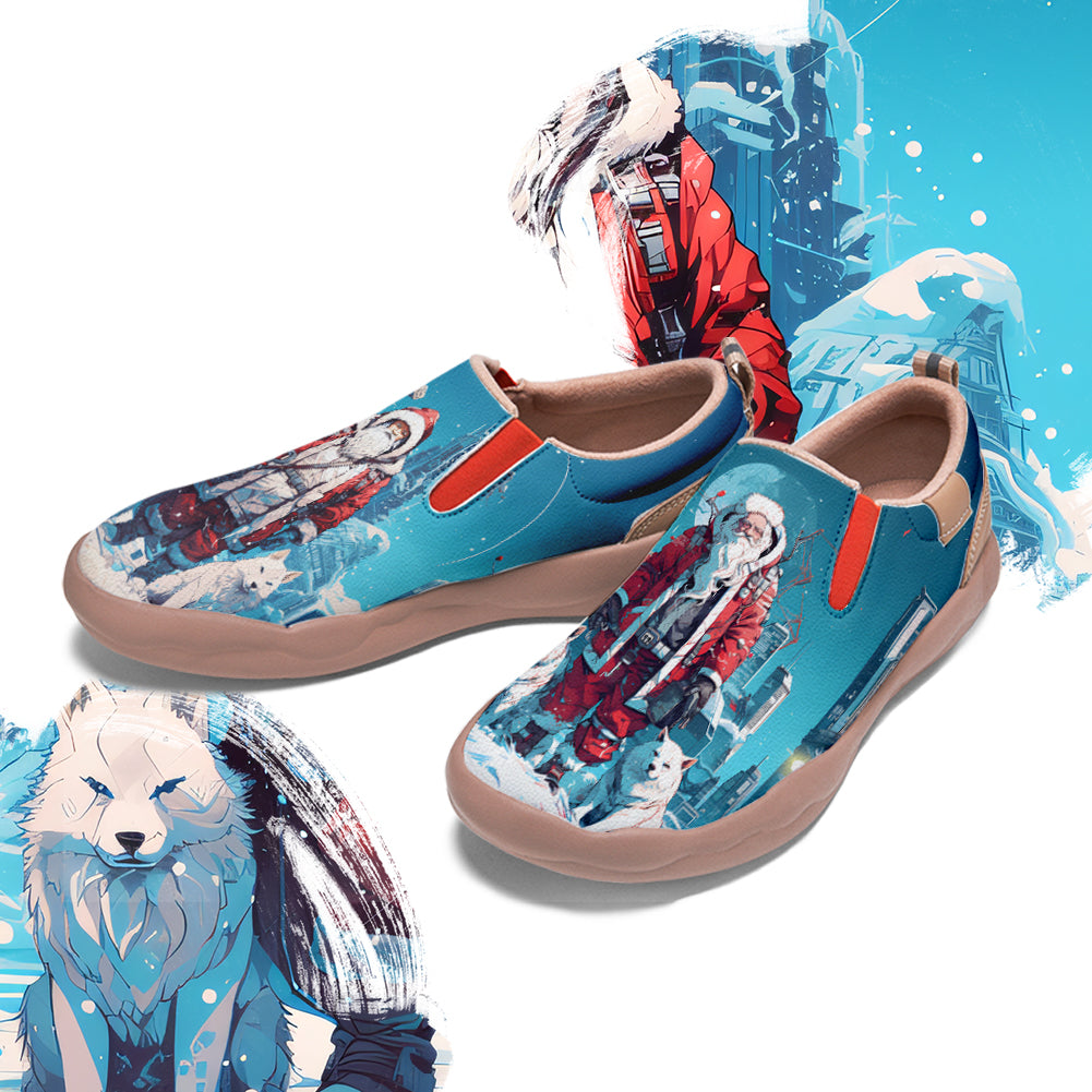 Cyberpunk Style Santa Claus Slip On