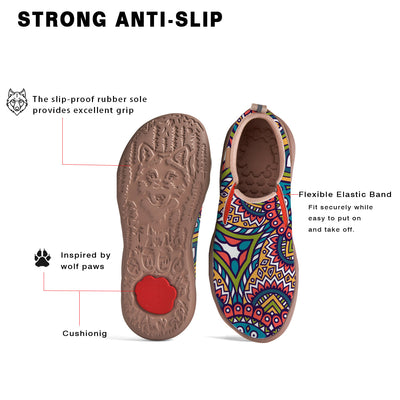 Ethnic Patterns Mandala Slip On