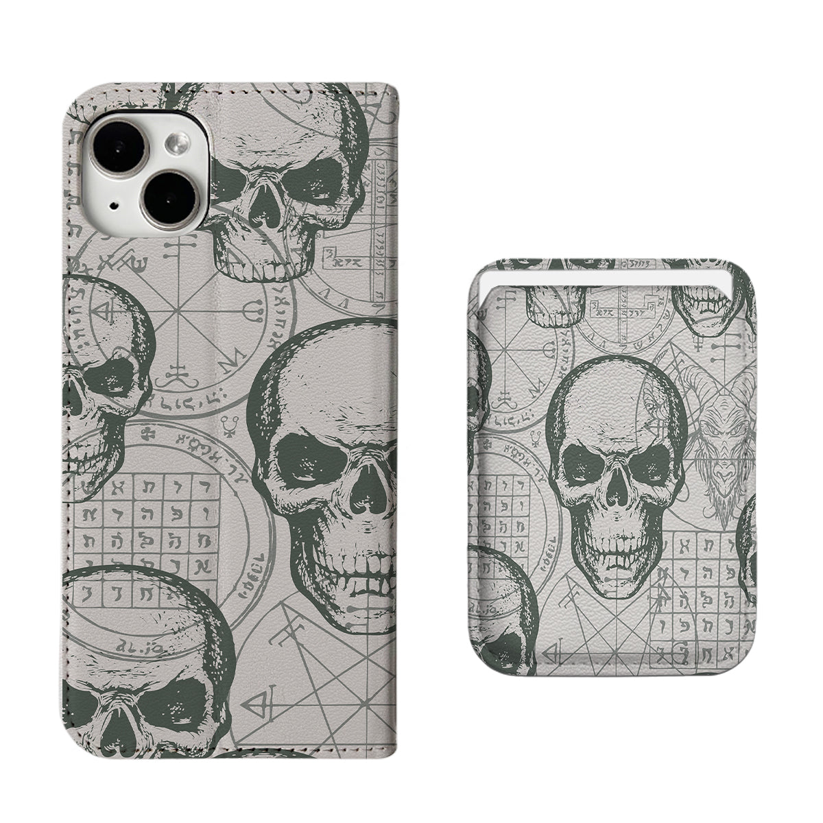 Satan Skull iPhone Leather Case