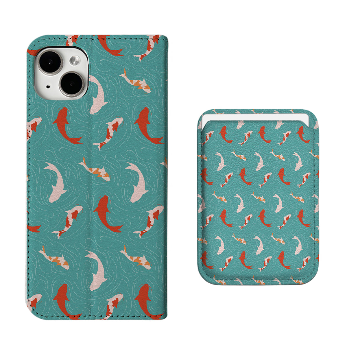 Koi Fish iPhone Leather Case