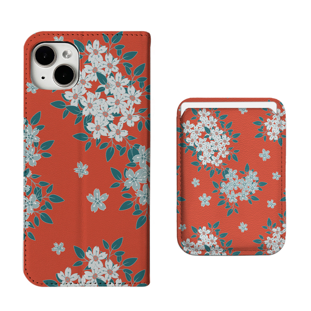 Cherry Blossoms iPhone Leather Case