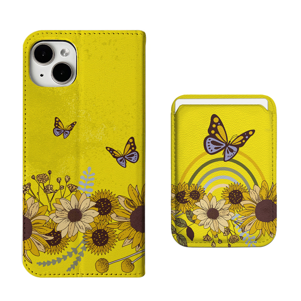 Sunflower iPhone Leather Case