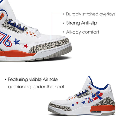 Philadelphia Basketball Retro Leather Sneaker