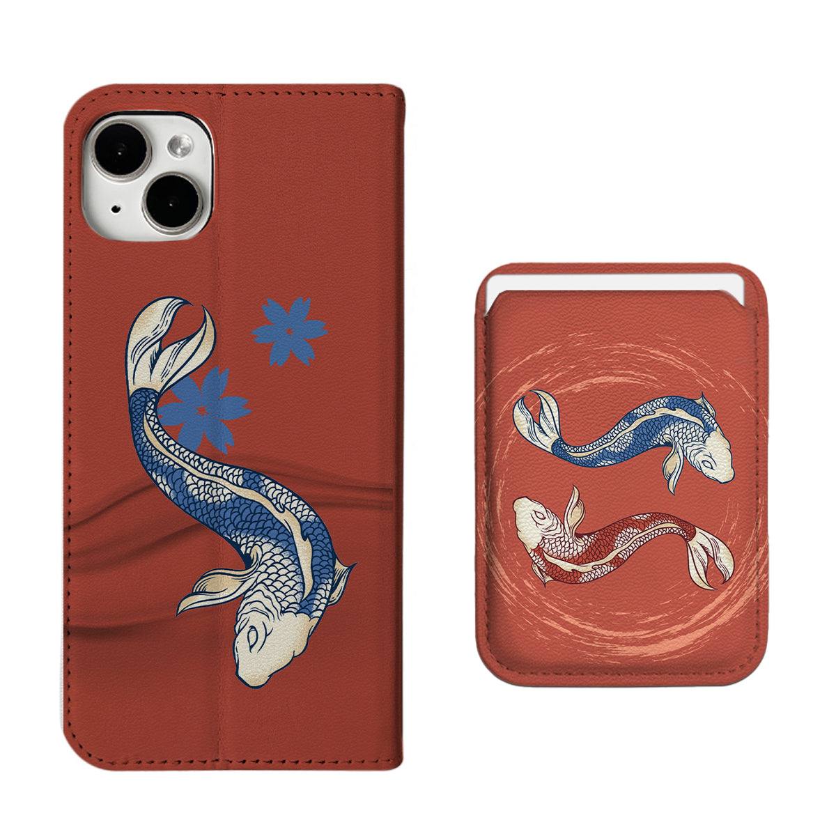 Koi Fish iPhone Leather Case