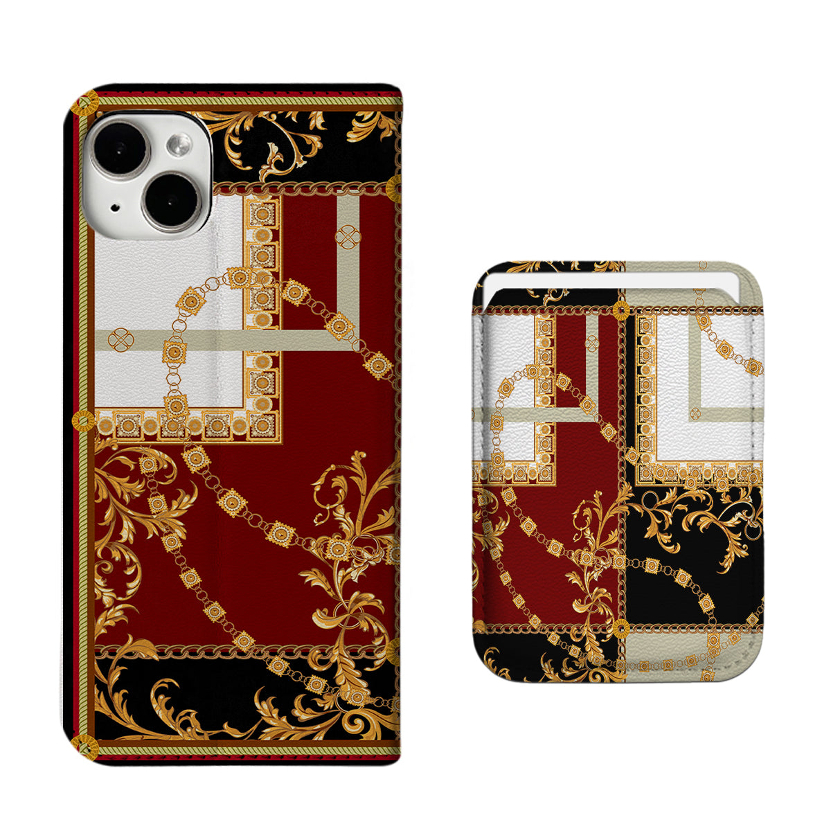 Luxury Printing iPhone Leather Case