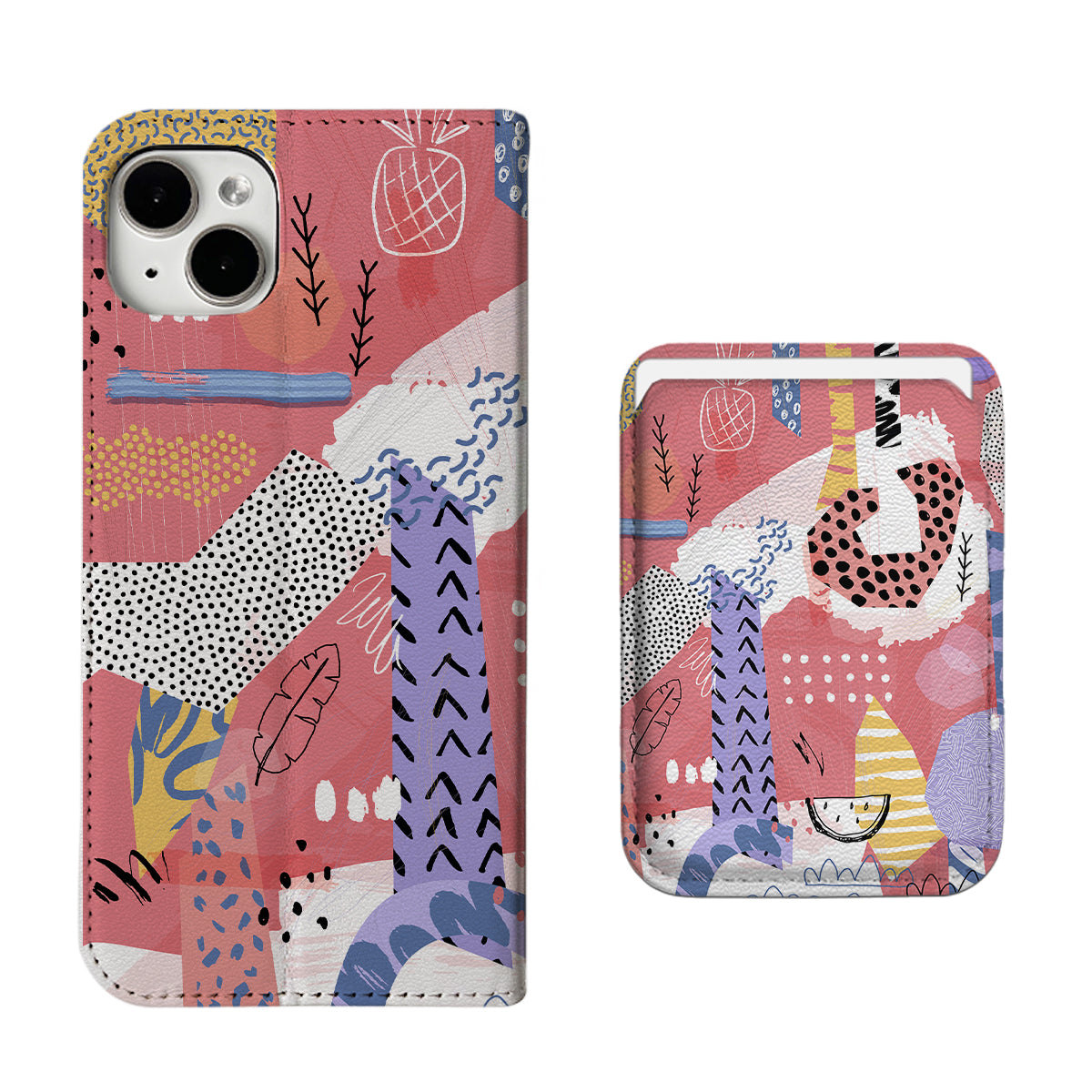 Abstract Art iPhone Leather Case