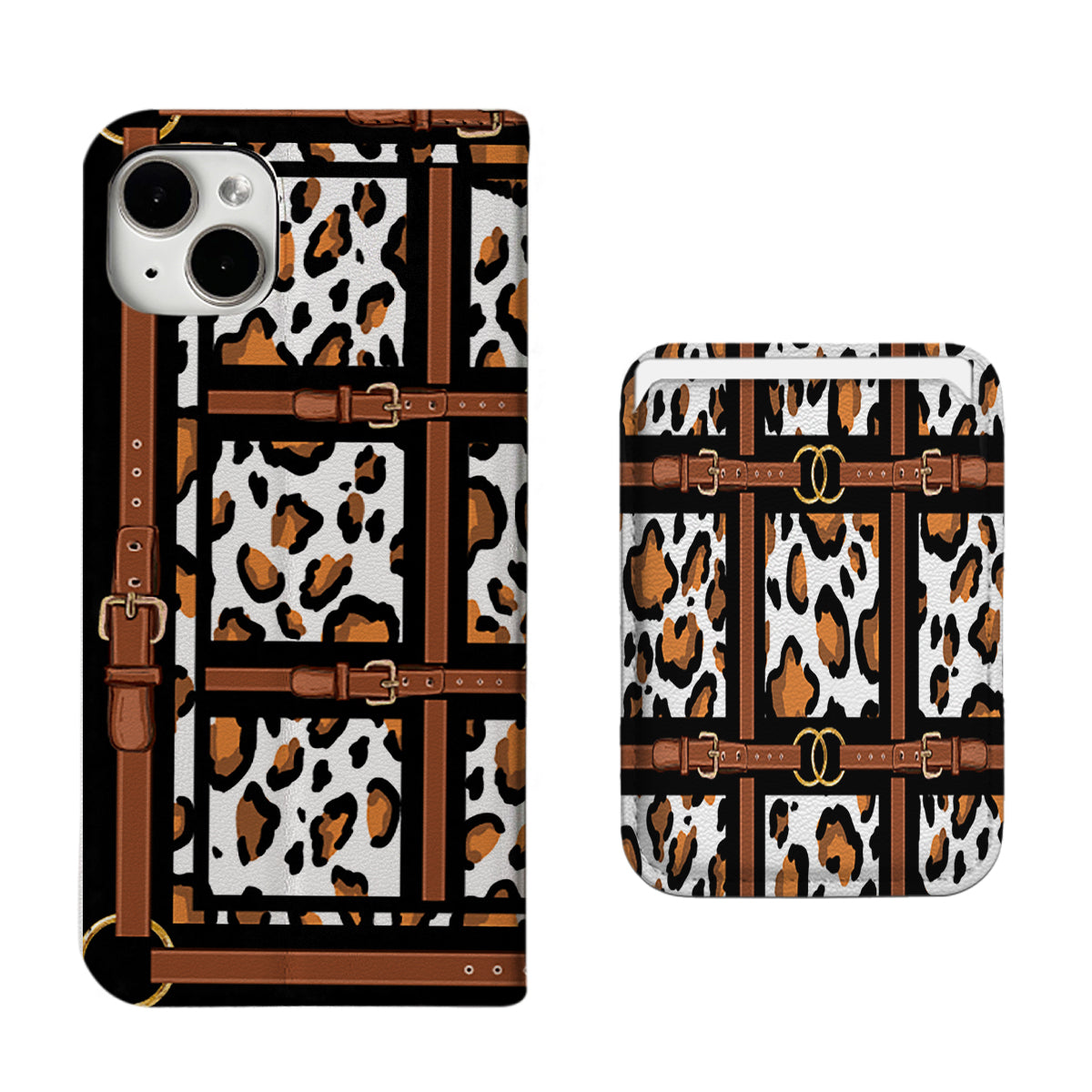 Leopard Print iPhone Leather Case