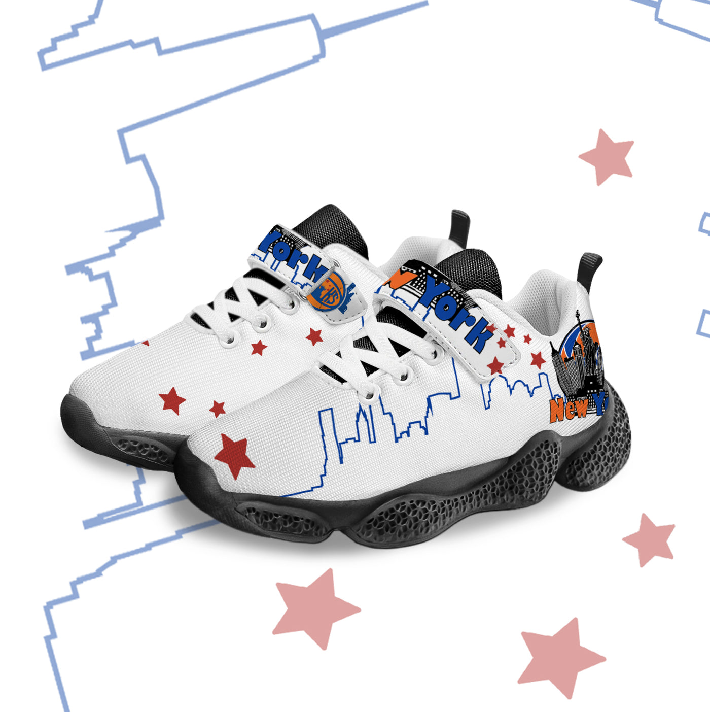 New York Basketball Kids Running Shoes