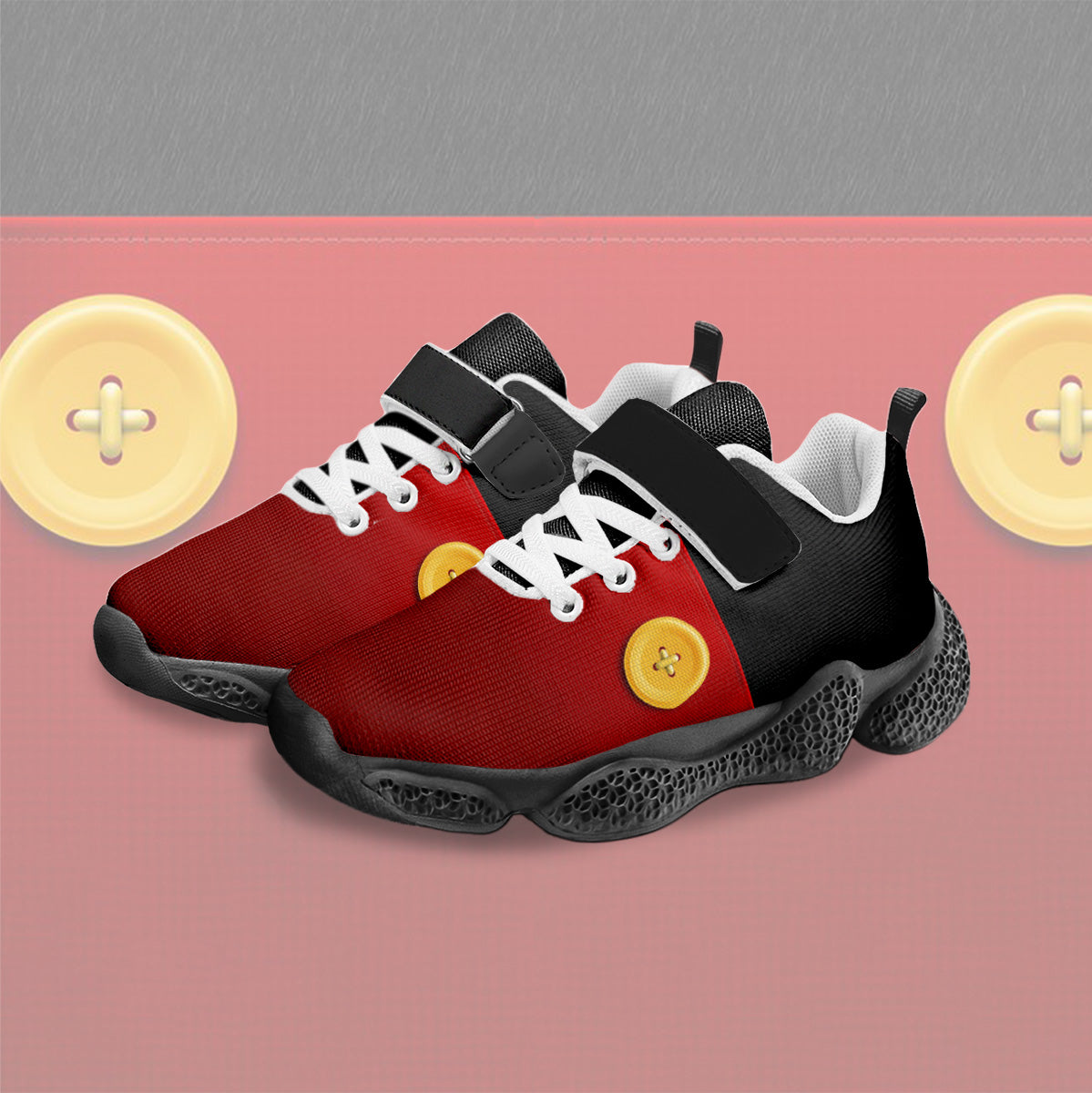 Red Pant Kids Running Shoes