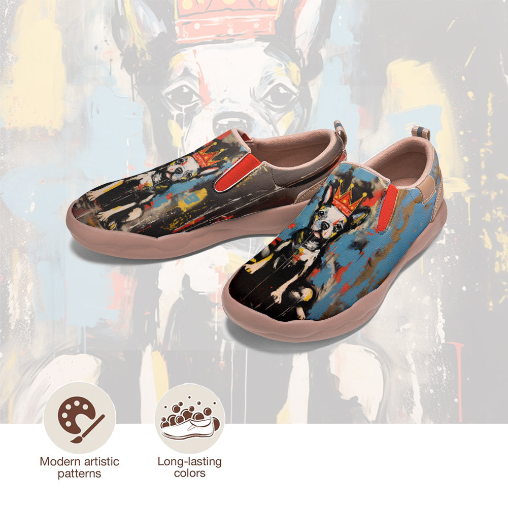 Graffiti Basquiat Puppy Slip On