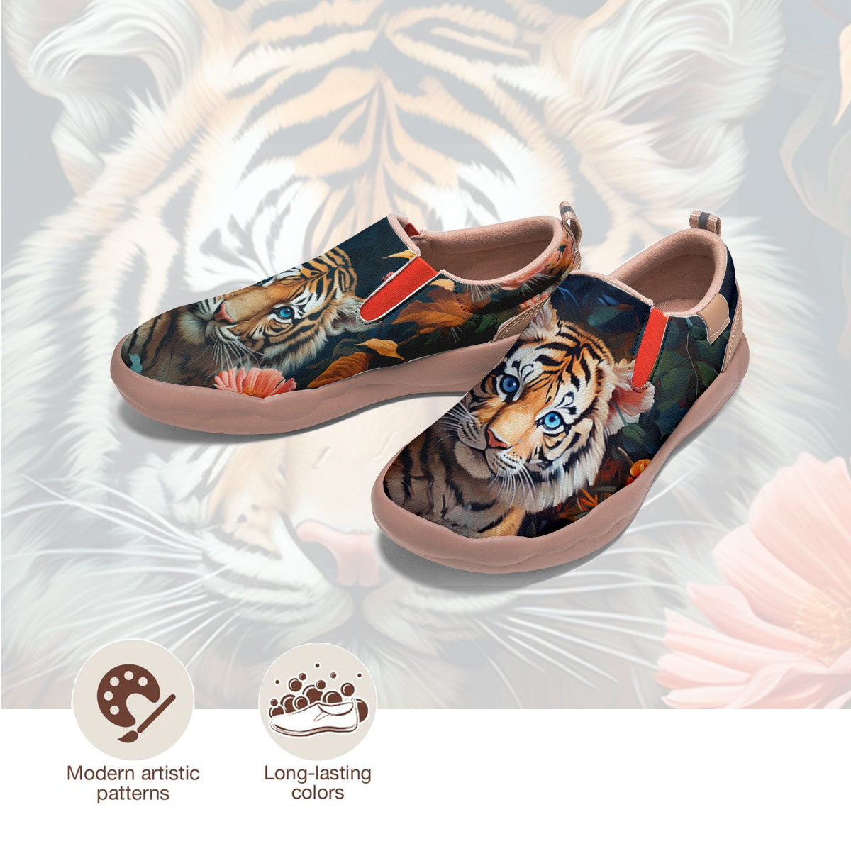 Floral Tiger Slip On