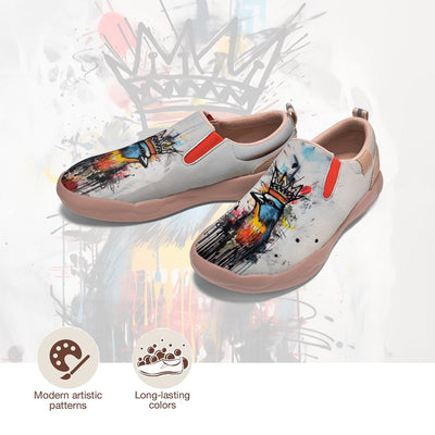 Graffiti Basquiat Bird Slip On