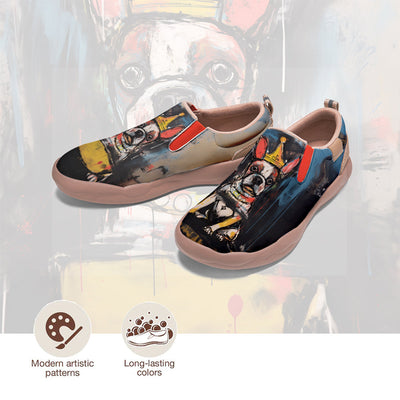 Graffiti Basquiat Puppy Slip On