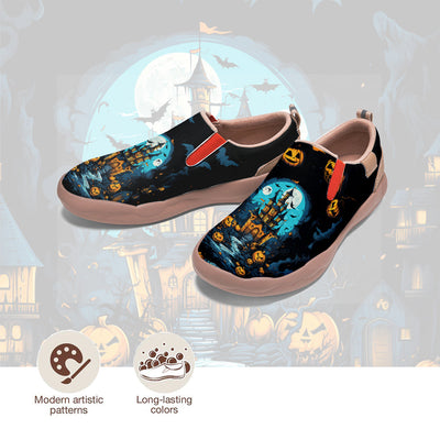 Halloween Pumpkin Castle Slip On