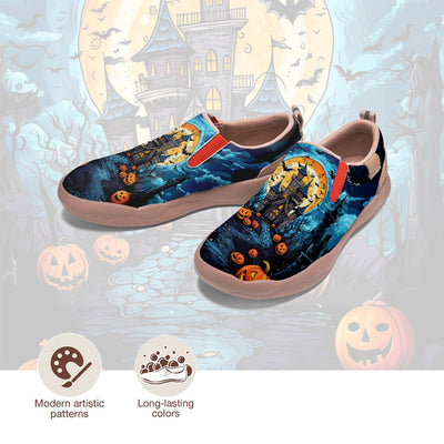 Halloween Pumpkin Castle Slip On