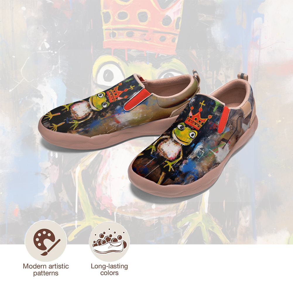 Graffiti Basquiat Frog Slip On