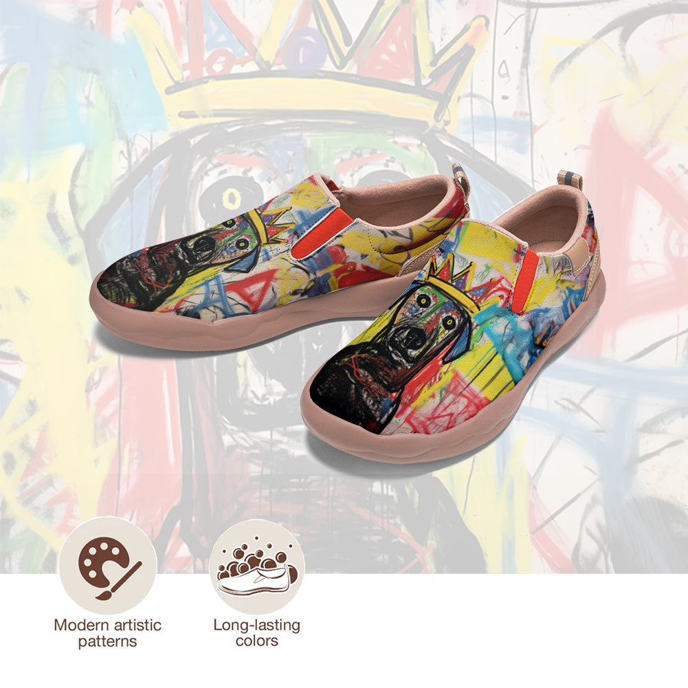 Graffiti Basquiat Labrador Slip On