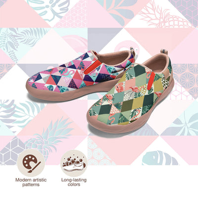 Flamingo Patchwork Slip On