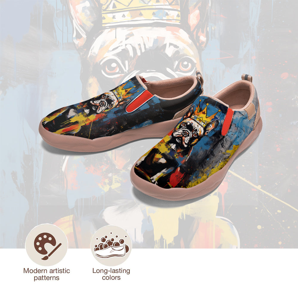 Graffiti Basquiat French Bulldog Slip On