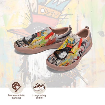 Graffiti Basquiat Bird Slip On