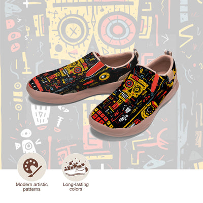 Graffiti Skull Slip On