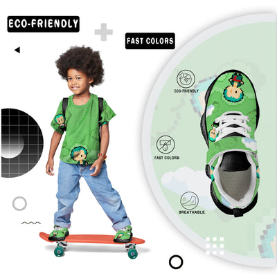 Pixel Roronoa Zoro Kids Running Shoes